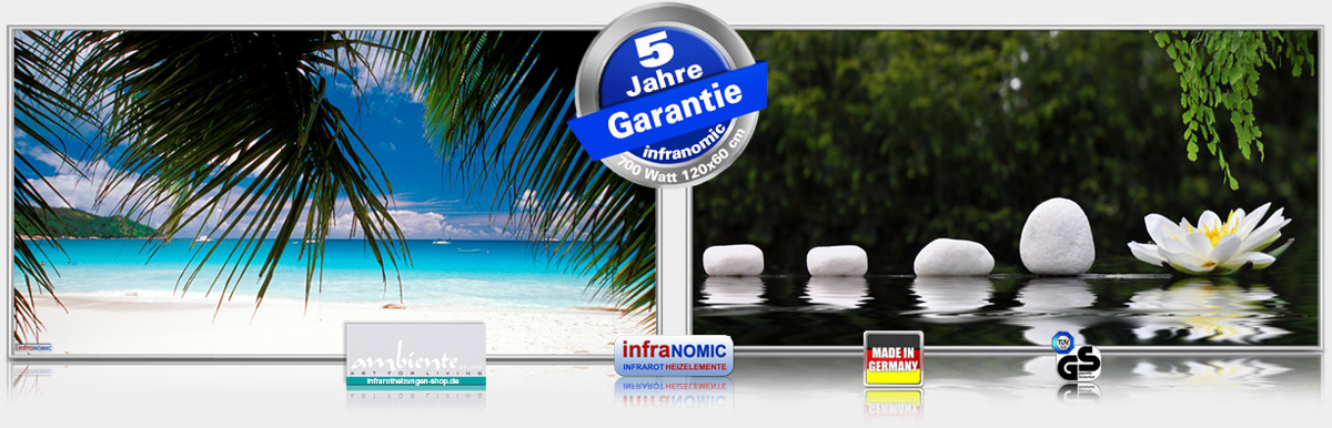 Infrarot Bildheizungen 700 Watt 120x60 cm