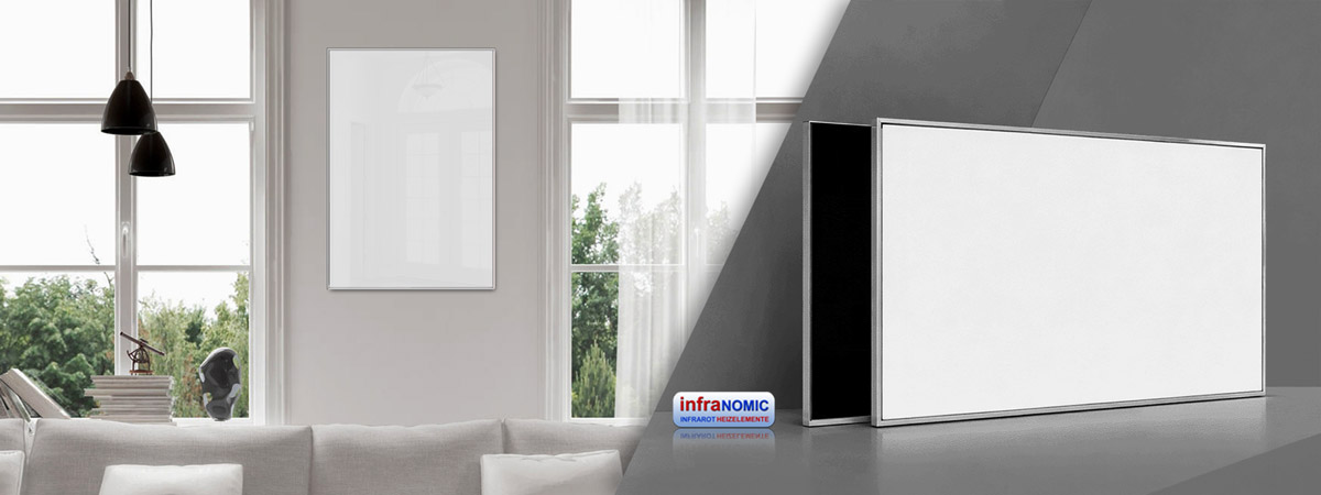 Infrarotheizungen aus Glas | infranomic Frame-Line
