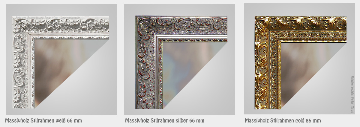 Spiegelheizungen mit Stilrahmen