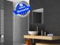 Preview: Infrarotheizung Glas schwarz + Spiegelheizung Bad 400 Watt 70x60 M10
