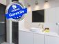 Preview: Infrarotheizung schwarz + Spiegelheizung Bad 400 Watt 70x60 M10M