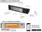 Preview: Infrarot Heizstrahler HeizMeister LuXus Professionell 2000 Watt mit Amber Light