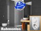 Preview: infrarot Spiegelheizung 600 Watt rahmenlos mit Thermostat