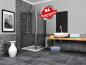 Preview: Infrarotheizung Rahmenlos 600 Watt 110x60 cm Glas schwarz