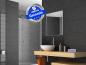 Preview: Infrarot Spiegelheizung Bad 400 Watt Heizspiegel 70x60 M10 + SL