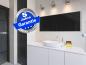 Preview: Infrarotheizung schwarz + Spiegelheizung Bad 320 Watt 120x35 M10