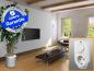 Preview: Infrarotheizung Glas schwarz 700 Watt 120x60 cm - Rahmen M10 - mit Thermostat