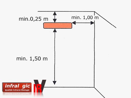 Preview: Infrarotstrahler 500 Watt Infralogic Heizmeister Professionell IP65