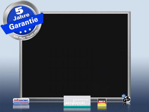 Preview: Infrarotheizung weiß + Spiegelheizung Bad 400 Watt 70x60 M23