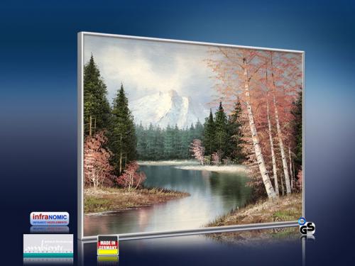 Preview: Infrarot Bildheizung Kunst 400 Watt 70x60 M10-SL Berglandschaft
