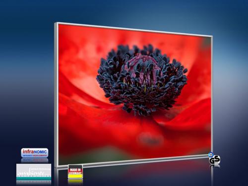 Preview: Infrarot Bildheizung 400 Watt 70x60 M10-SL Mohn