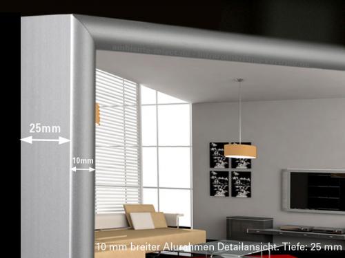 Preview: Infrarotheizung weiß + Spiegelheizung Bad 500 Watt 130x40 M10