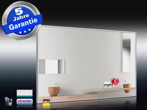 Preview: Spiegelheizung 500 Watt 90x60 cm von infranomic mit Rahmen M10