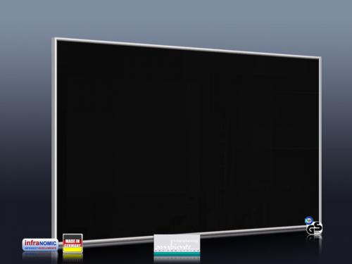Preview: Infrarotheizung schwarz Spiegelheizung Bad 210 Watt 60x40 M10