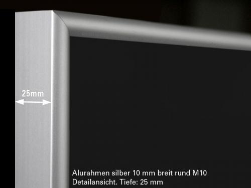 Preview: Standard Rahmen M10 Alu gebürstet
