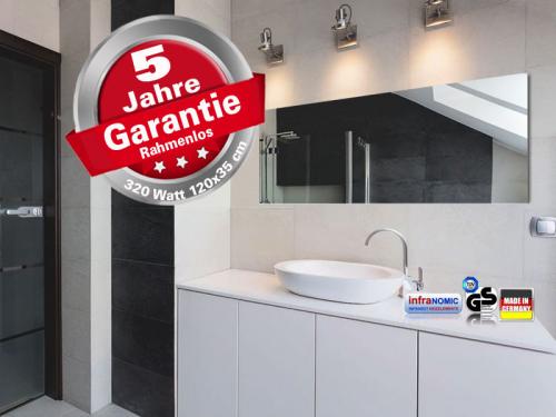 Preview: Spiegelheizung 320 Watt 120x35