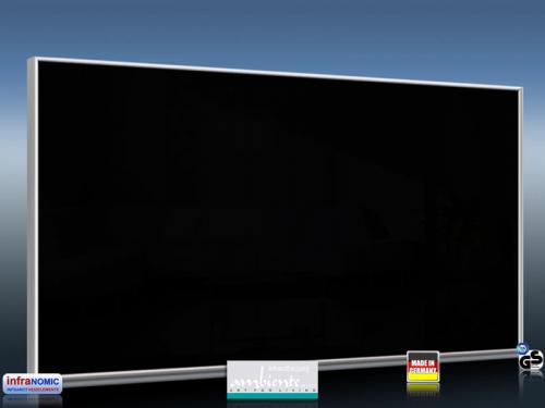Preview: Infrarotheizung 700 Watt schwarz emailliert