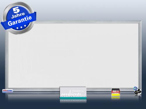Preview: Infrarotheizung 700 Watt weiß mit Rahmen M23 Frontalansicht