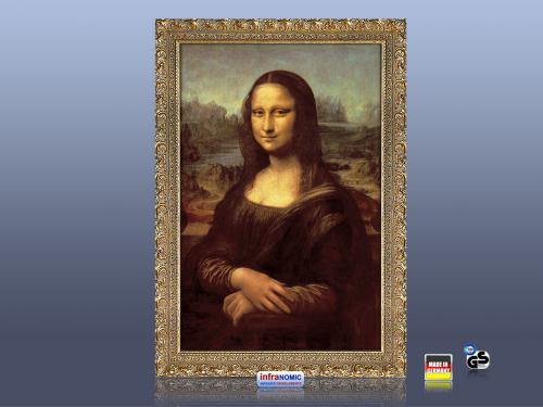 infrarot Bildheizung 500 Watt 60x90 Stilrahmen StG Mona Lisa