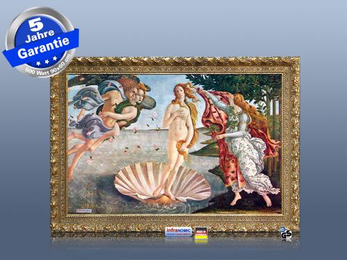 infrarot Bildheizung 500 Watt 90x60 StG Geburt der Venus