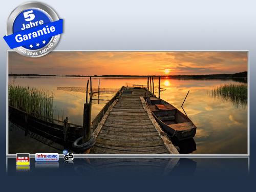 Frontalansicht Bildheizung 140 x 60 cm 