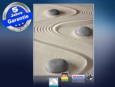 Infrarot Bildheizung 400 Watt 70x60 M10-SL Steine im Sand