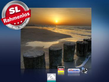 Preview: Infrarot Bildheizung 400 Watt 70x60 M10-SL sundown