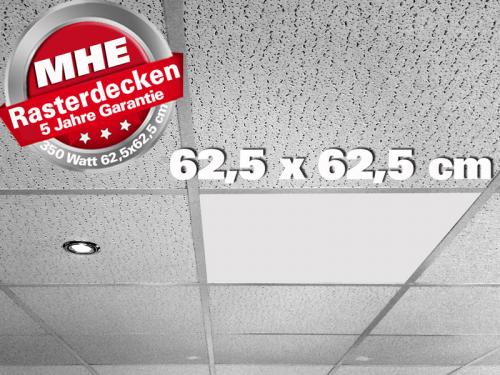 Infrarot Rasterdecken / Kassettendecken Heizung 350 Watt 62,5x62,5 cm