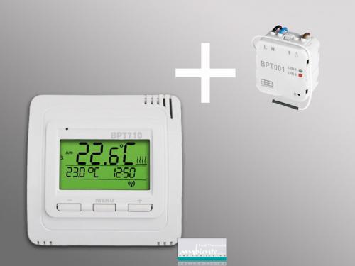 Preview: Funk-Thermostat Set BT710 Sender mit BT001 Unterputz Empfänger