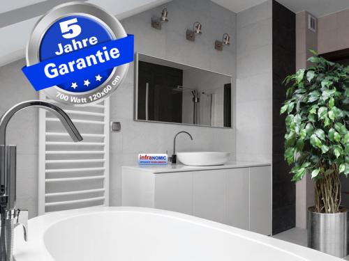 Infrarot Bad Spiegelheizung 700 Watt ESG Glas 120x60 M10-SL
