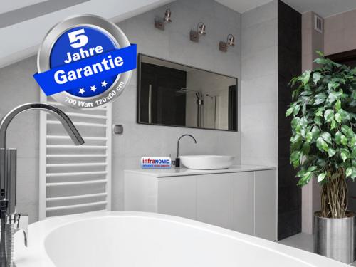 Spiegelheizung 1400 Watt 200x80 mit Sonderrahmen schwarz lackiert von infranomic