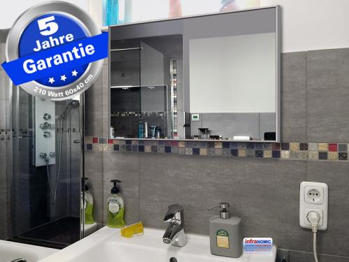 Spiegelheizung 210 Watt von infranomic