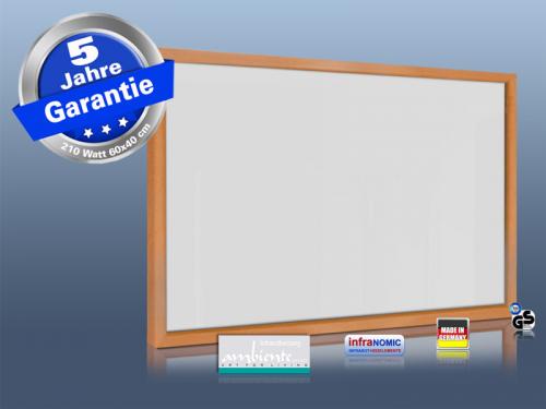 Infrarotheizung weiß und Spiegelheizung Bad 210 Watt 60x40 HB30
