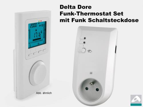 Delta Dore Funkthermostat + Steckdosen Empfänger