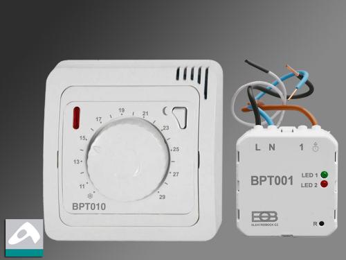 Funk Raumthermostat analog Set BT010 mit Unterputz Empfänger BT001 Z-FTHA-UP