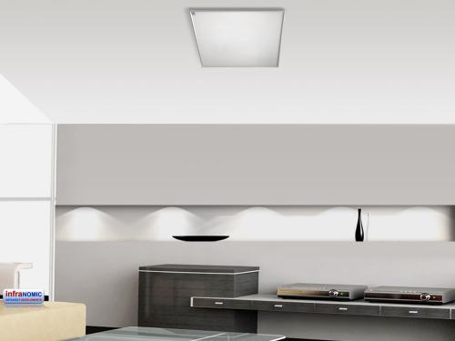 Infrarot Deckenheizung 210 Watt 60x40 Glas weiß