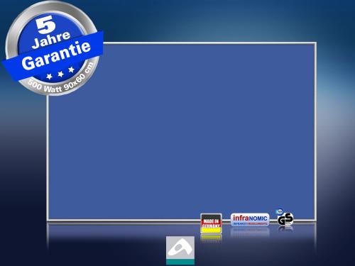 Infrarotheizung farbig 500 Watt 90x60 M10-SL RAL Verkehrsblau
