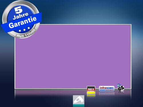 Infrarotheizung farbig 600 Watt 110x60 M10-SL - Vorschlag RAL Verkehrspurpur