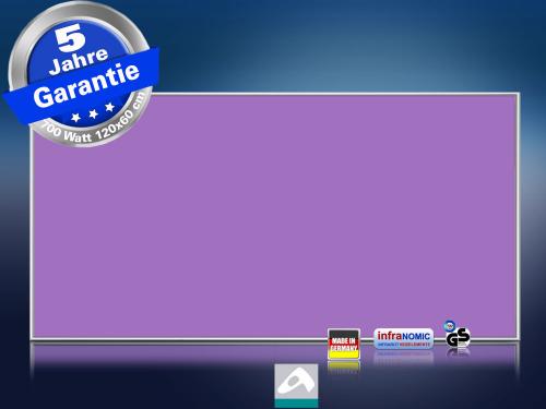 Infrarotheizung farbig 700 Watt 120x60 M10-SL - Vorschlag RAL Verkehrspurpur