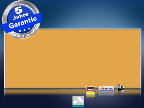 Infrarotheizung farbig 900 Watt 140x60 M10-SL - Vorschlag RAL Leuchthellorange