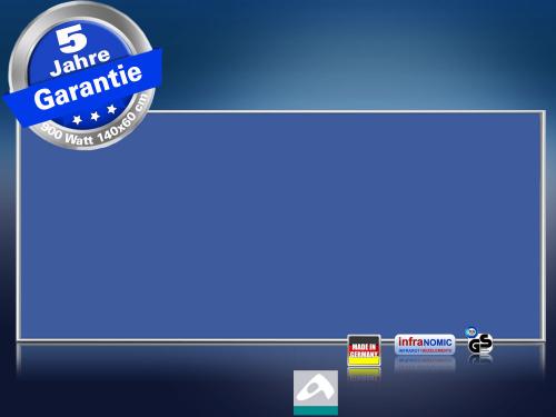 Infrarotheizung farbig 900 Watt 140x60 M10-SL - Vorschlag RAL Verkehrsblau