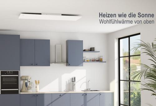 An der Decke montiert