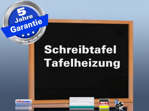 Infrarot Tafelheizung 400 Watt 70x60 mit Holzrahmen Buche HB30