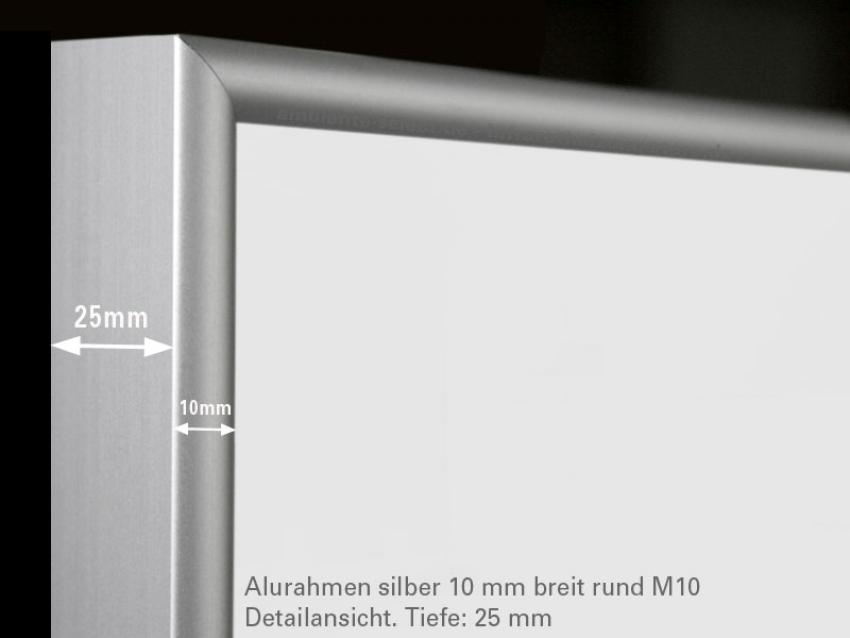 Standard Rahmen M10 Alu gebürstet
