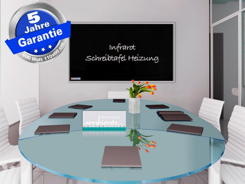 Infrarotheizung weiß / Spiegelheizung Bad 600 Watt 110x60 M23