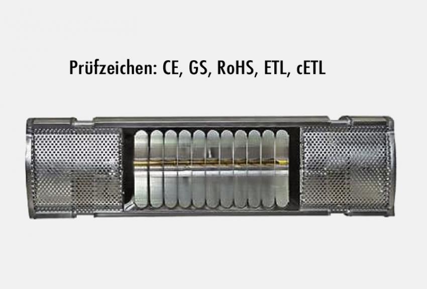 Infrarot Heizstrahler Ersatzröhre 500 Watt IP65 Heizmeister