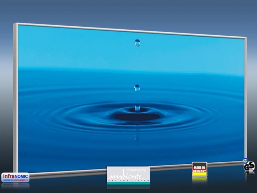 3d Ansicht Bildheizung "Wassertropfen"