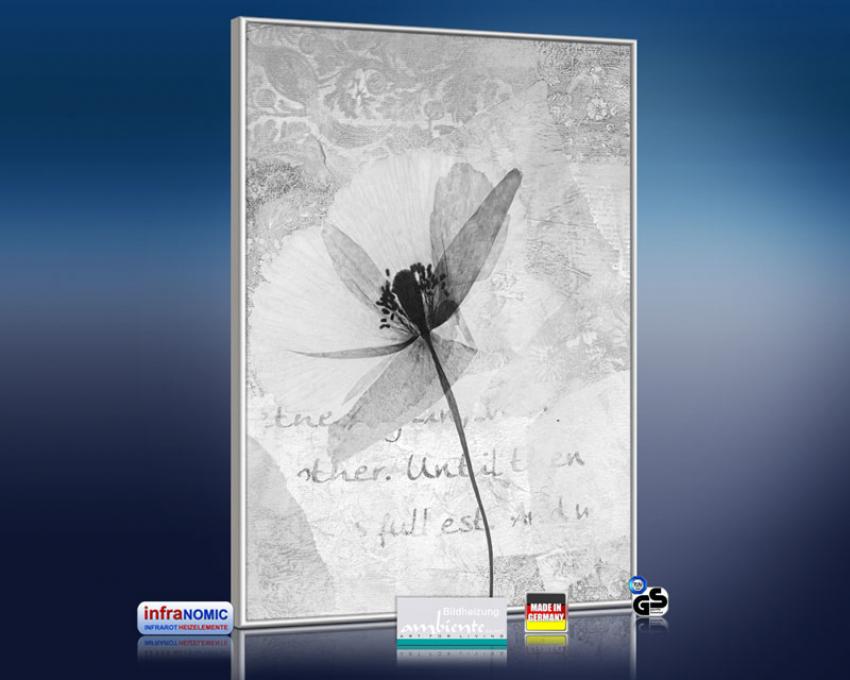 3d Ansicht Bildheizung "Abstract-Blume"