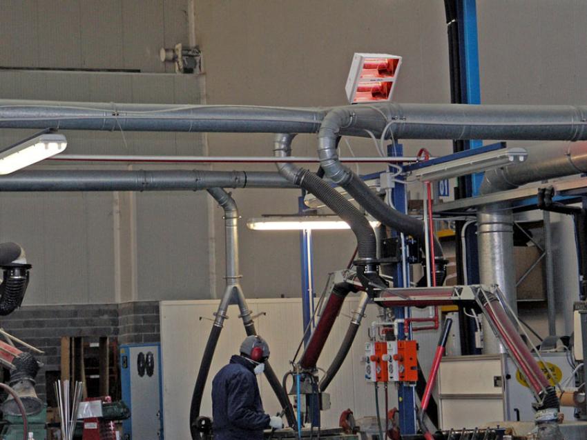 Anwendungsfoto Innenbereich Industriehalle