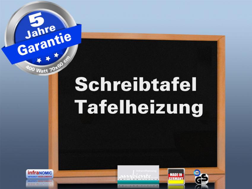 Infrarotheizung schwarz + Spiegelheizung 400 Watt 70x60 HB30